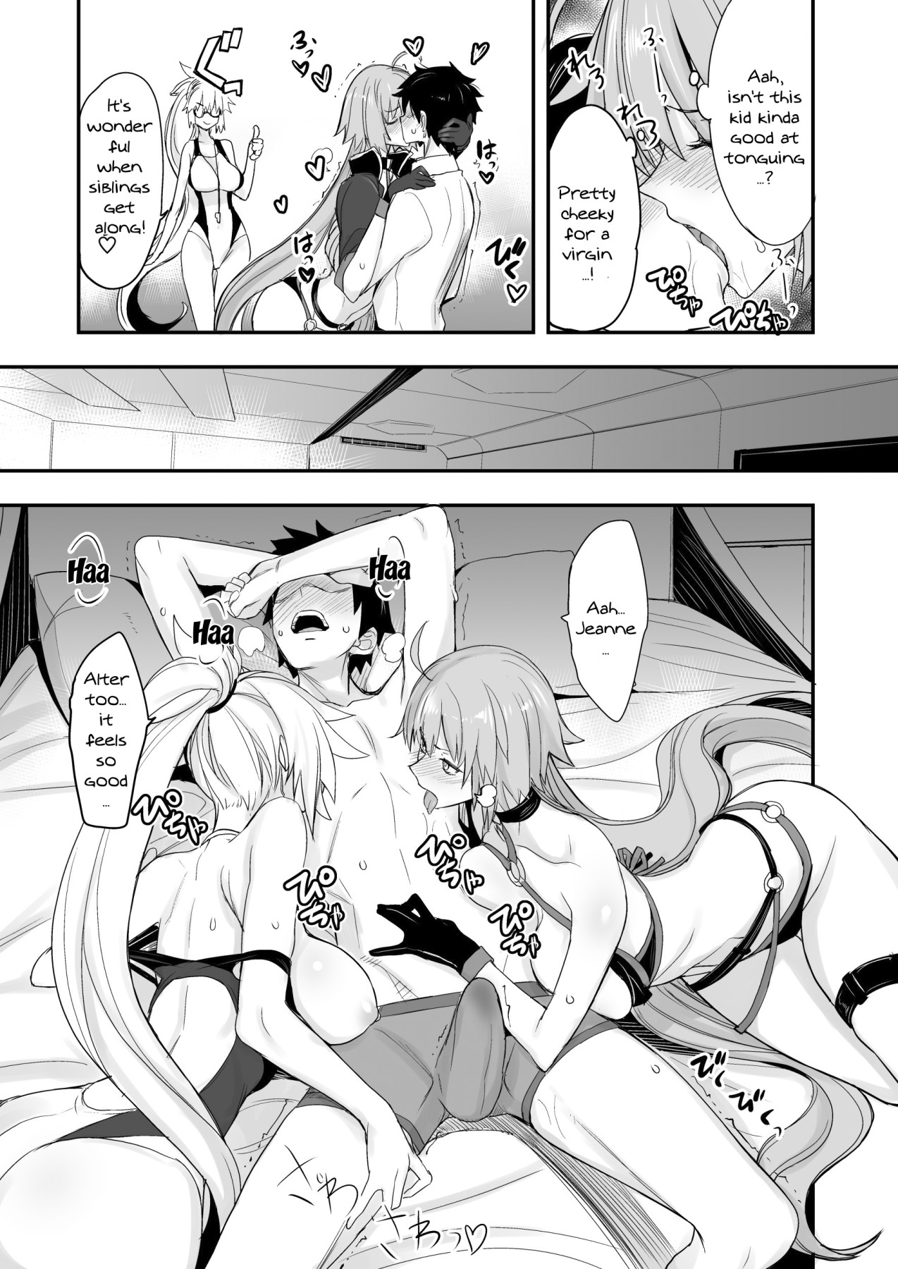 Hentai Manga Comic-W Jeanne vs Master-Read-6